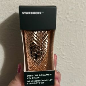 Cold cup ornament rose gold key chain